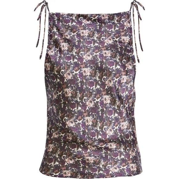 Free People Women's Nights in Printed Camisole in Purple Size XS - Picture 3 of 9